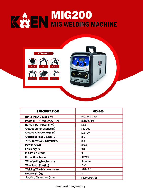 KAEN MIG-200 MIG Welding Machine - Image 3